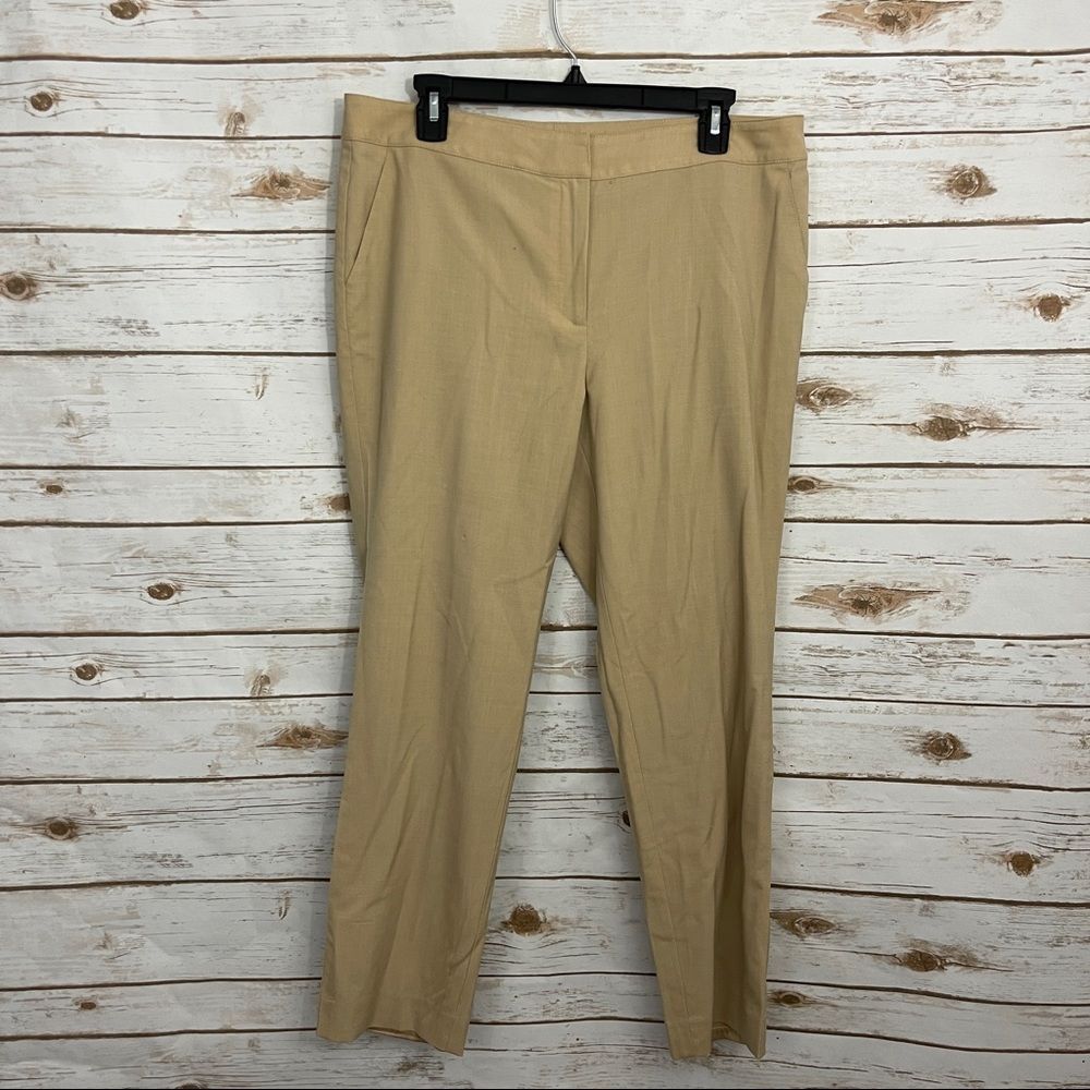St John Beige Career Pants Quiet Luxury
